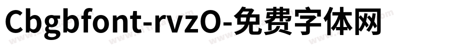 Cbgbfont-rvzO字体转换