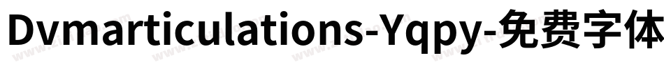 Dvmarticulations-Yqpy字体转换