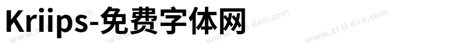 Kriips字体转换