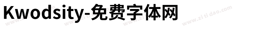 Kwodsity字体转换