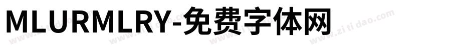 MLURMLRY字体转换