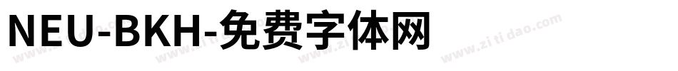 NEU-BKH字体转换