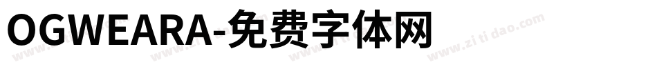 OGWEARA字体转换