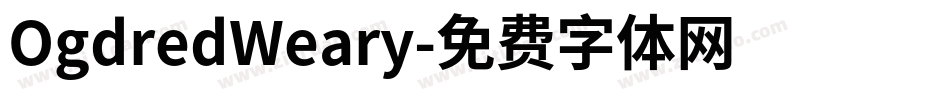 OgdredWeary字体转换