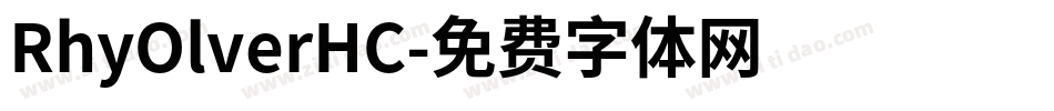 RhyOlverHC字体转换