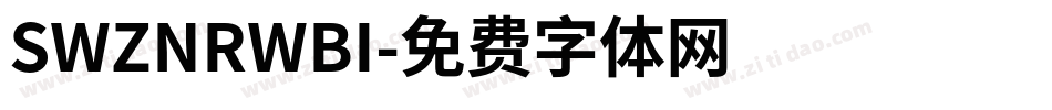 SWZNRWBI字体转换