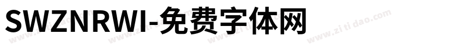 SWZNRWI字体转换