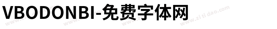 VBODONBI字体转换
