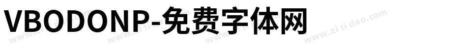 VBODONP字体转换