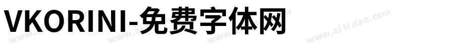 VKORINI字体转换