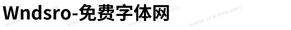Wndsro字体转换