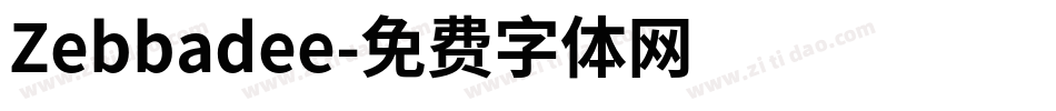 Zebbadee字体转换