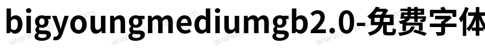bigyoungmediumgb2.0字体转换