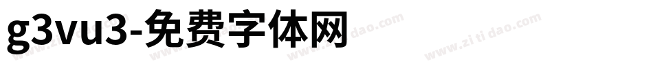 g3vu3字体转换