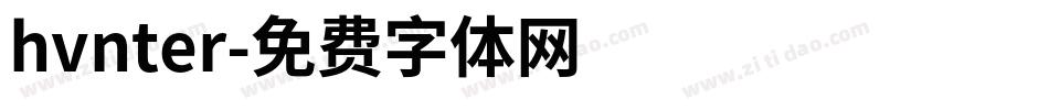 hvnter字体转换