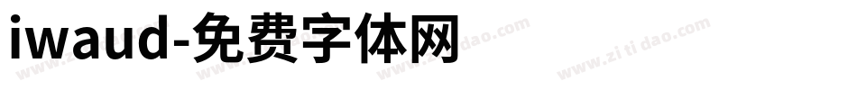 iwaud字体转换