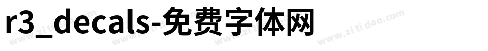r3_decals字体转换