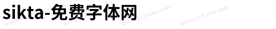 sikta字体转换