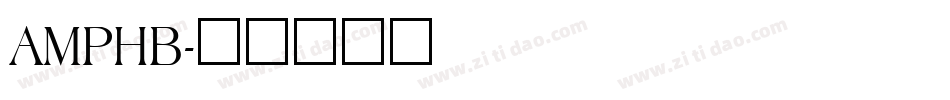 AMPHB字体转换