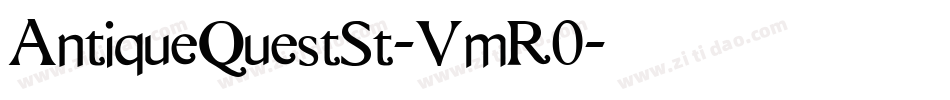 AntiqueQuestSt-VmR0字体转换