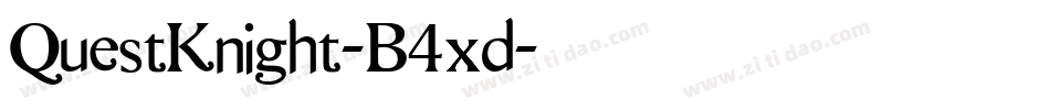 QuestKnight-B4xd字体转换