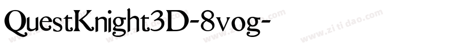 QuestKnight3D-8vog字体转换