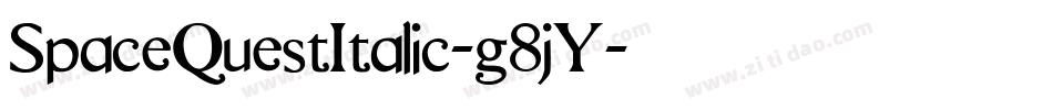 SpaceQuestItalic-g8jY字体转换