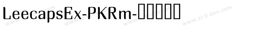 LeecapsEx-PKRm字体转换