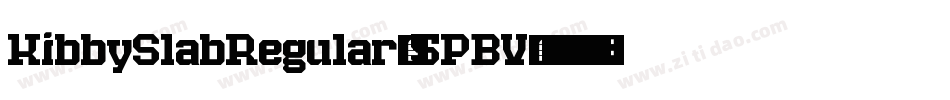 KibbySlabRegular-5PBV字体转换