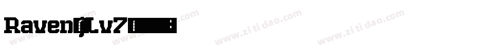 Raven-jLv7字体转换