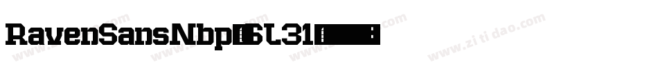 RavenSansNbp-6L31字体转换