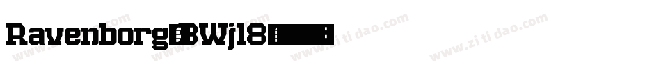 Ravenborg-BWjl8字体转换