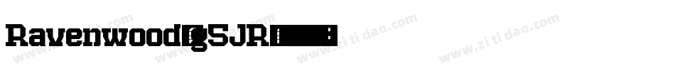 Ravenwood-g5JR字体转换