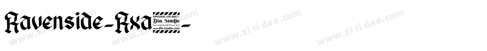 Ravenside-Rxa3字体转换