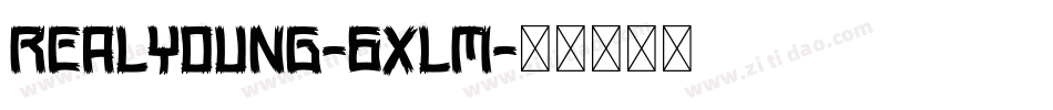 RealYoung-6XLM字体转换