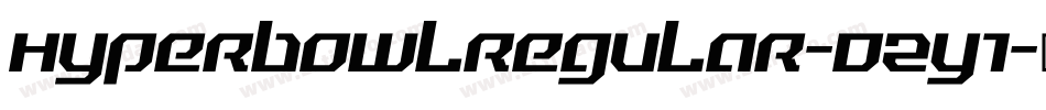 HyperbowlRegular-DZy1字体转换