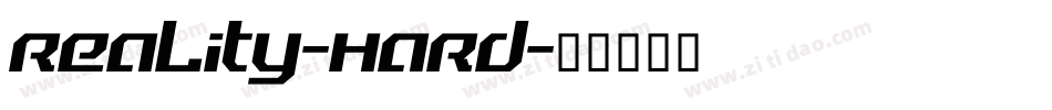Reality-Hard字体转换