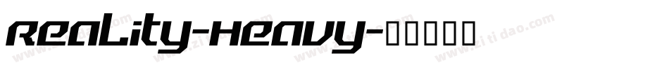 Reality-Heavy字体转换