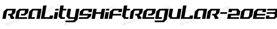 RealityShiftRegular-2oE3字体转换