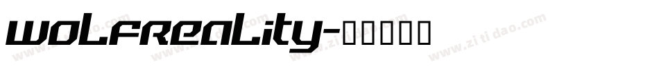 WolfReality字体转换