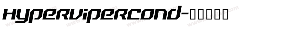 hypervipercond字体转换