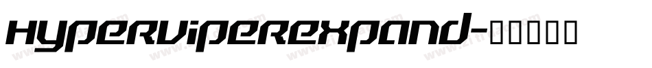 hyperviperexpand字体转换