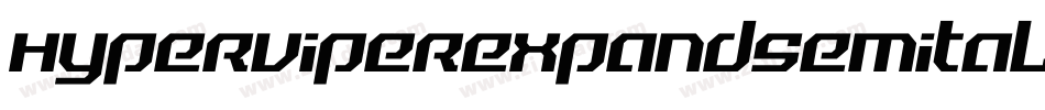 hyperviperexpandsemital字体转换
