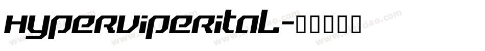 hyperviperital字体转换