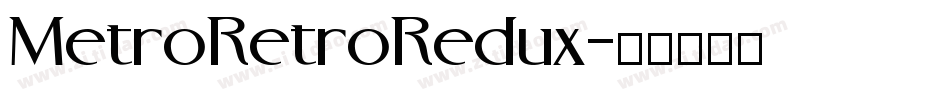 MetroRetroRedux字体转换