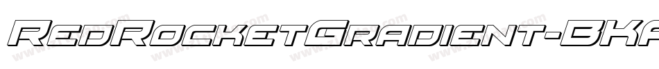 RedRocketGradient-BKA8字体转换