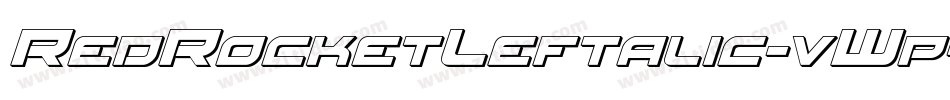 RedRocketLeftalic-vWp4字体转换