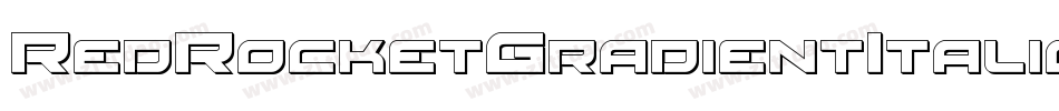 RedRocketGradientItalic-8JAJ字体转换
