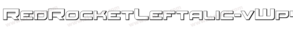 RedRocketLeftalic-vWp4字体转换