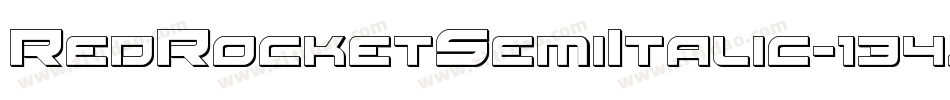 RedRocketSemiItalic-134j字体转换